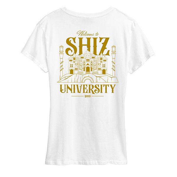 

Женская футболка Wicked for Good Welcome to Shiz University Licensed Character, White