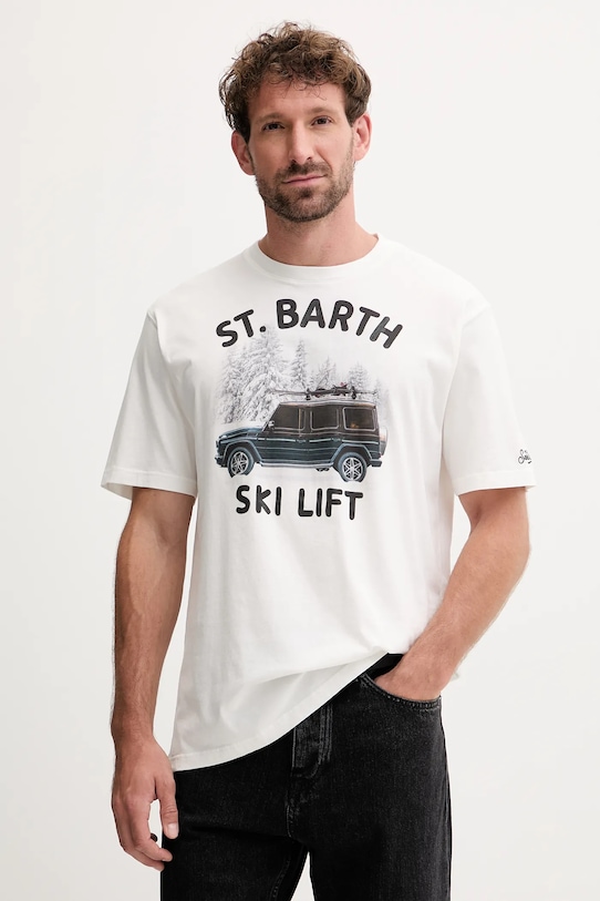 

Хлопковая футболка Mc2 Saint Barth, белый