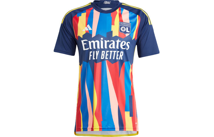 

Мужская футбольная майка Olympique Lyonnais темно-синяя Adidas, темно-синий