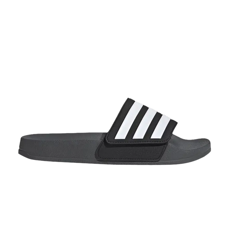 

Шлепанцы Adilette Shower Slides J 'Grey Core Black', серый