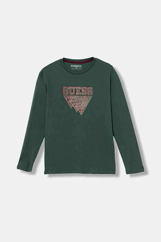 

Детская хлопковая водолазка Guess, зеленый