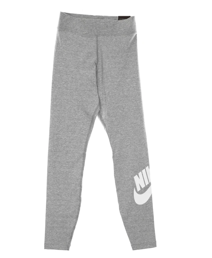 Леггинсы с высокой посадкой, базовый стиль, меланж/белый Nike, серый — фото 2