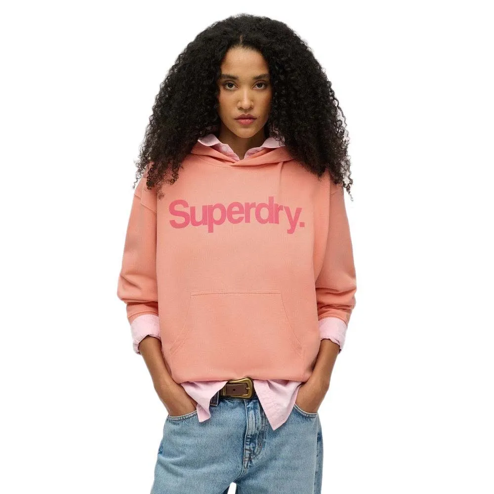

Худи Superdry Core Logo City, розовый