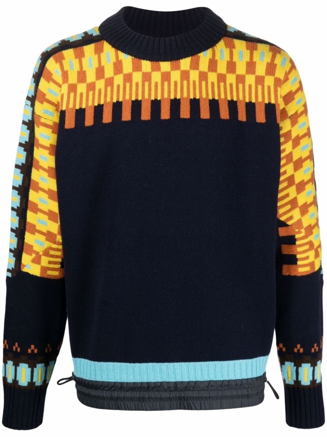 

Джемпер вязки интарсия sacai, синий
