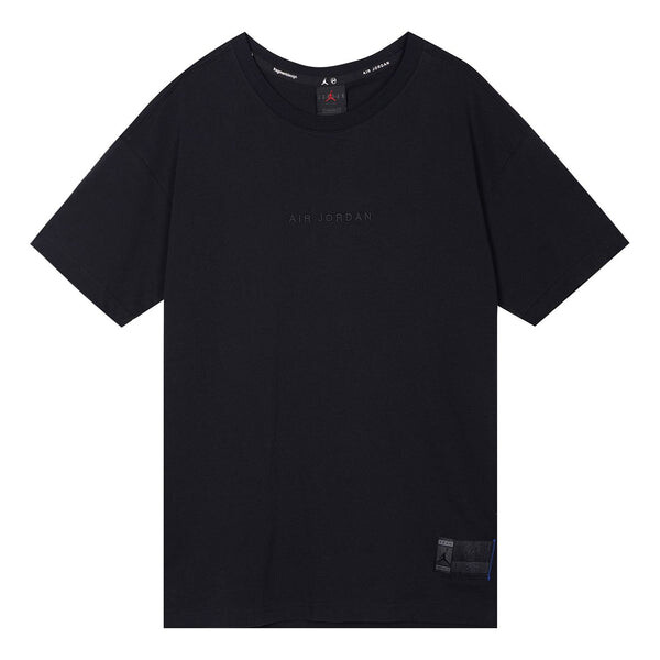 

Футболка x fragment design fw street style collaboration cotton logo s men black Air Jordan, черный