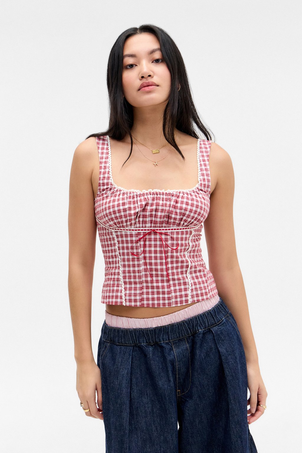 

Топ LENA - Blouse BDG Urban Outfitters, красный
