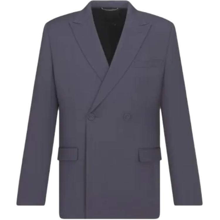 

Двубортный блейзер с длинными рукавами DIOR, Marine Blue