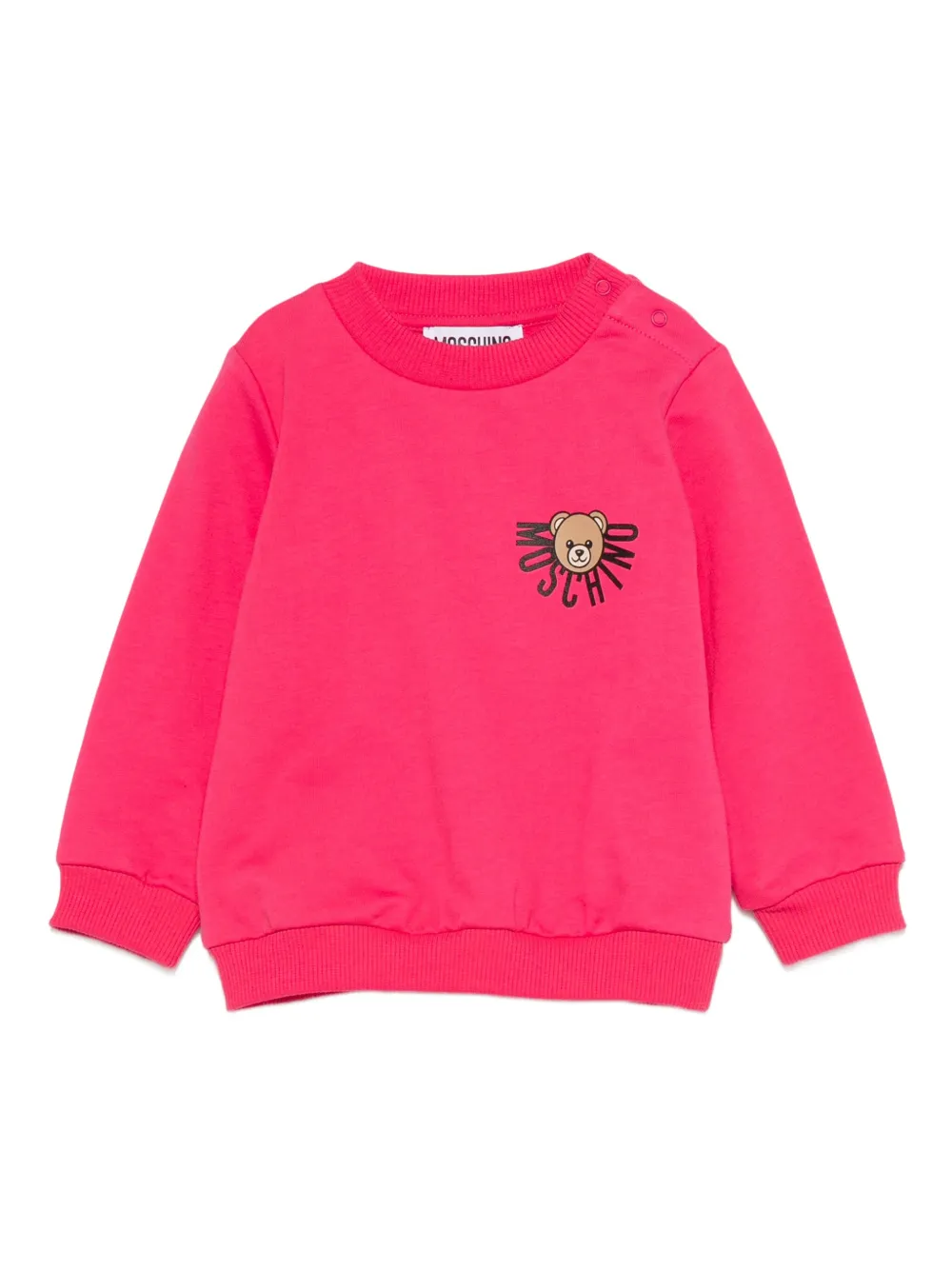 

Толстовка с мотивом плюшевого мишки Moschino Kids, розовый