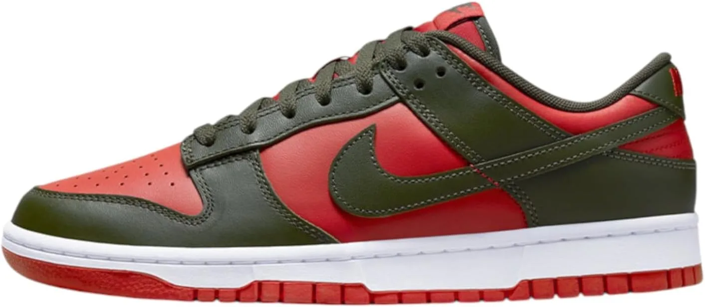 Мужские низкие ретро-кроссовки Nike Dunk, красный/хаки