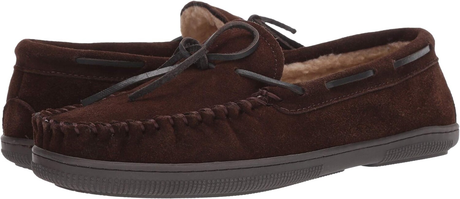

Тапочки Cozzy Moc Toe Tie Slipper Florsheim, цвет Chocolate Suede