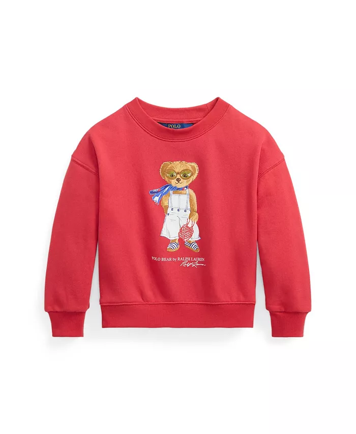 

Толстовка с медведем Polo для малышей и девочек Polo Ralph Lauren, красный