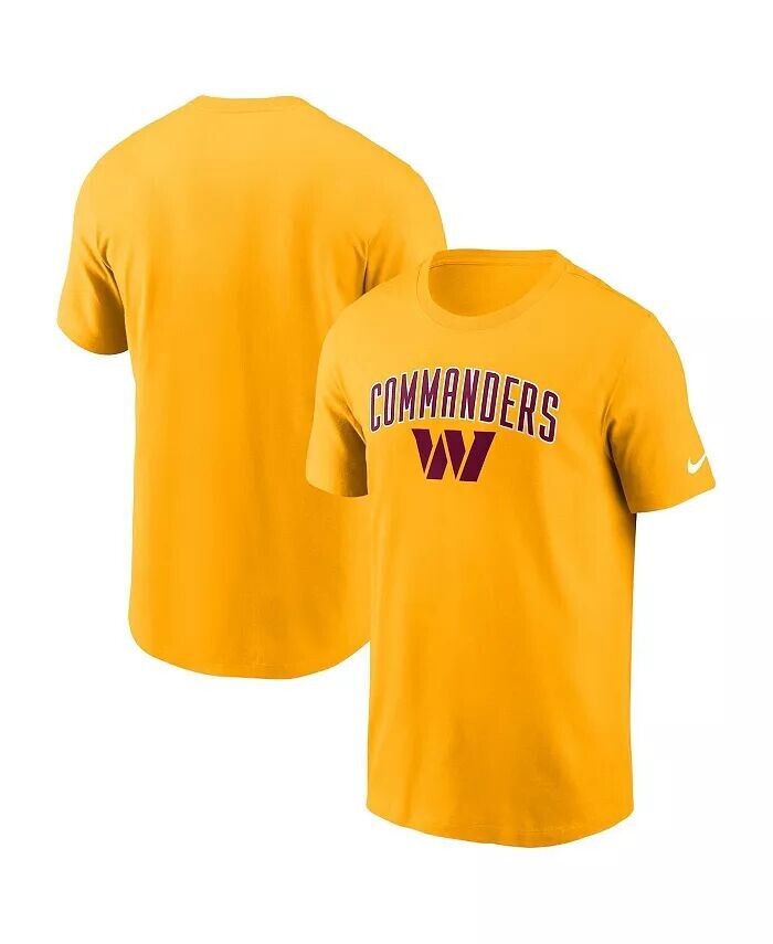 

Мужская спортивная футболка Washington Commanders Team золотого цвета Nike