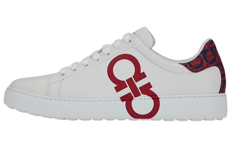 

Кроссовки для скейтбординга Gancini мужские с низким верхом, белые/красные Ferragamo, Красный, Кроссовки для скейтбординга Gancini мужские с низким верхом, белые/красные Ferragamo