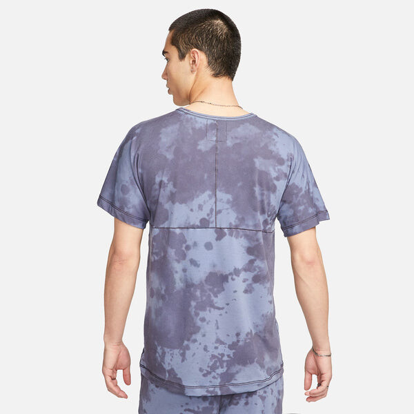 Футболка Nike Dri-FIT All-Over Print Short-Sleeve Yoga Top 'Purple', фиолетовый — фото 4