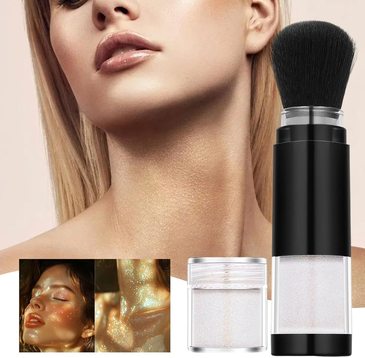 Блеск для тела Glitter Powder Highlighter, универсальный, 1 шт — фото 3