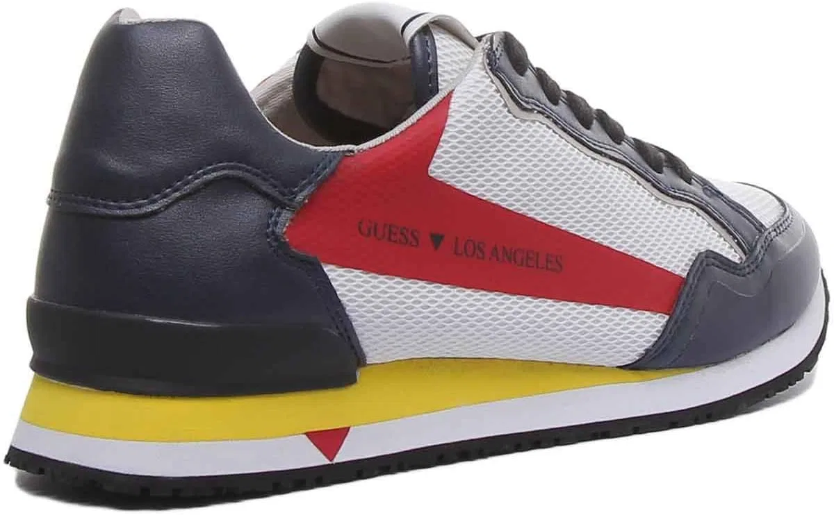 Кроссовки Guess FM6GENFAB12, белые с красным — фото 3