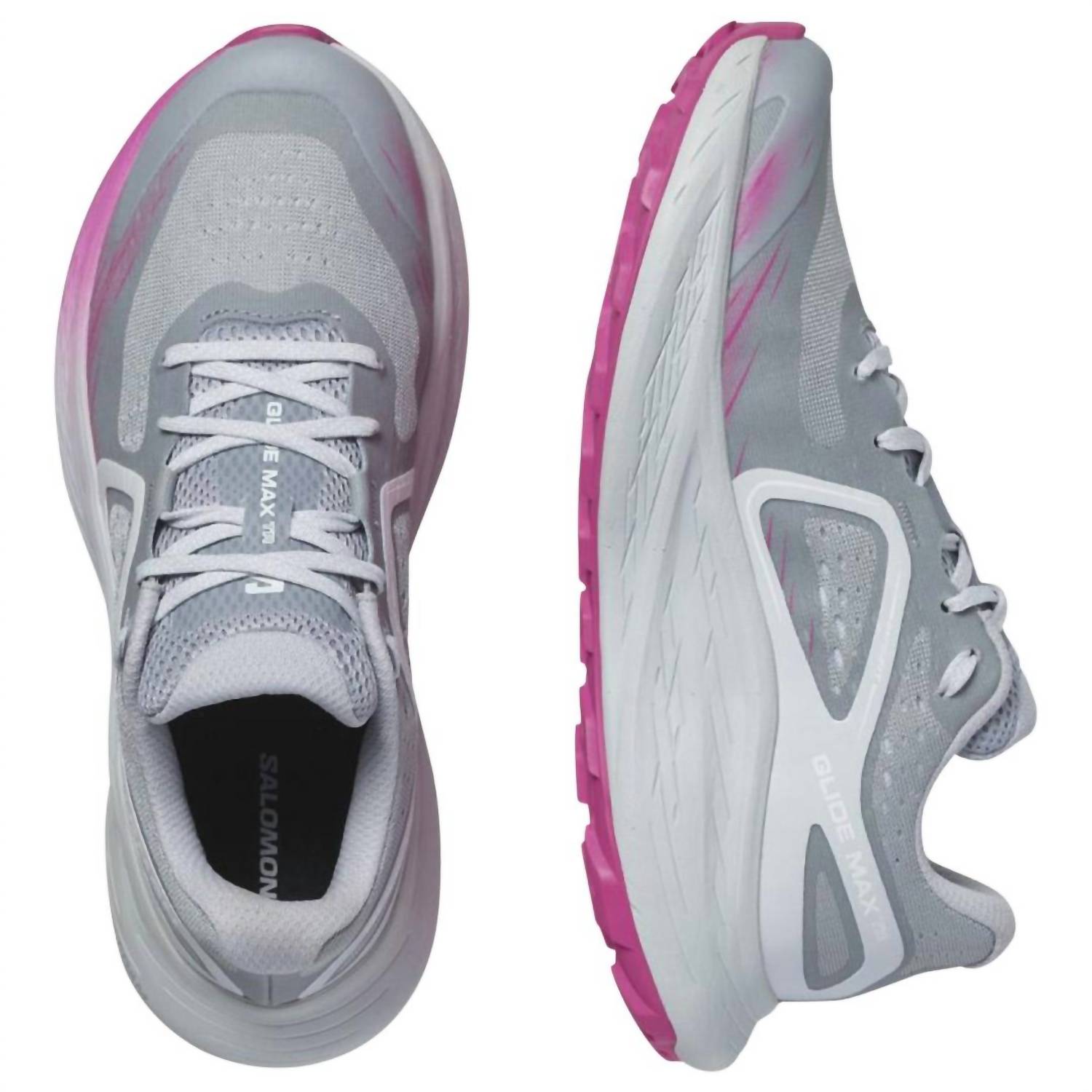Женские кроссовки для бега Glide Max Tr - B в цвете кварц/синий/розовый SALOMON — фото 4