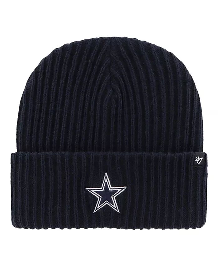 

Мужская темно-синяя вязаная шапка Dallas Cowboys Harbor с манжетами '47 Brand