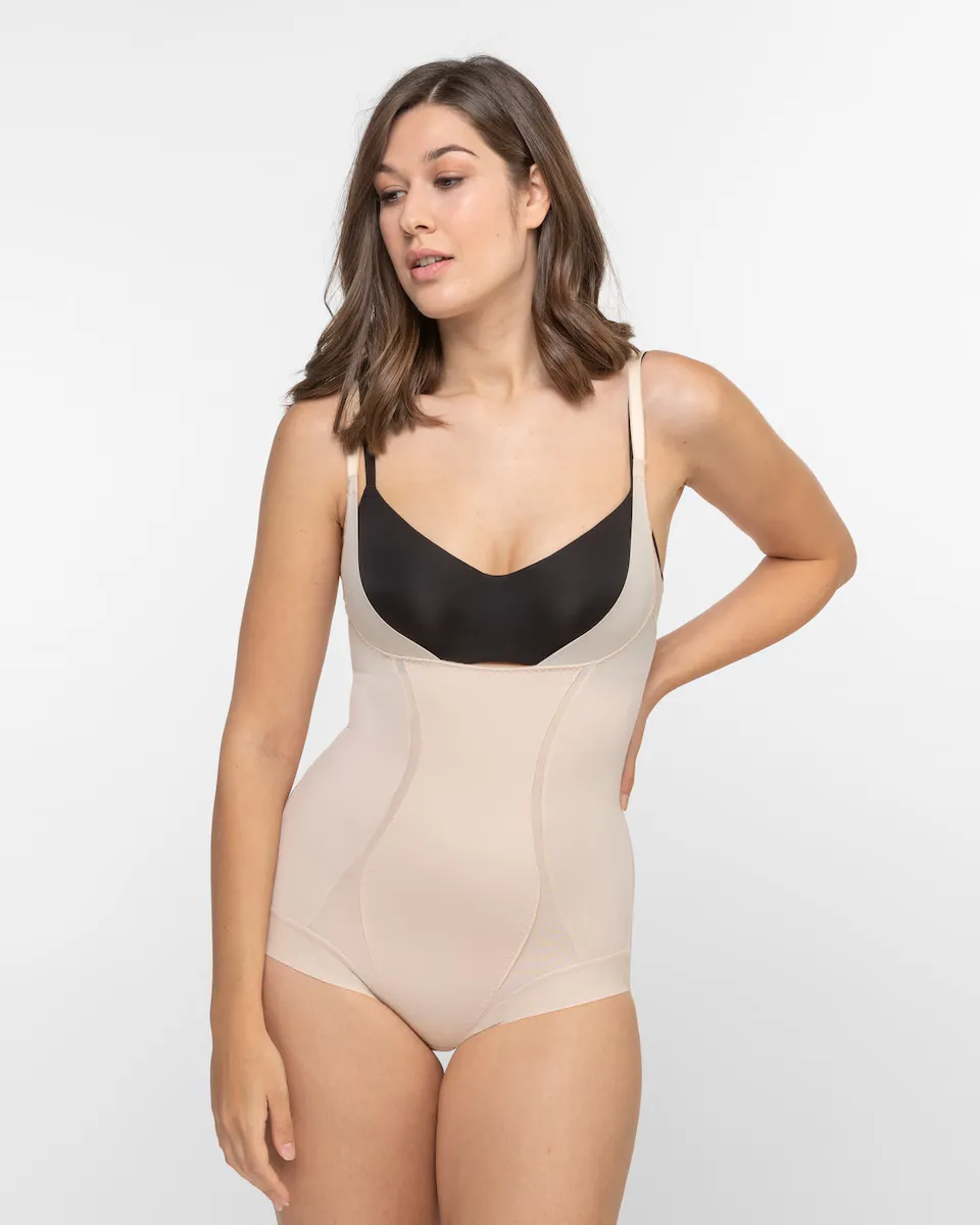 

Утягивающее боди без чашек Firm Control Maidenform, цвет Natural