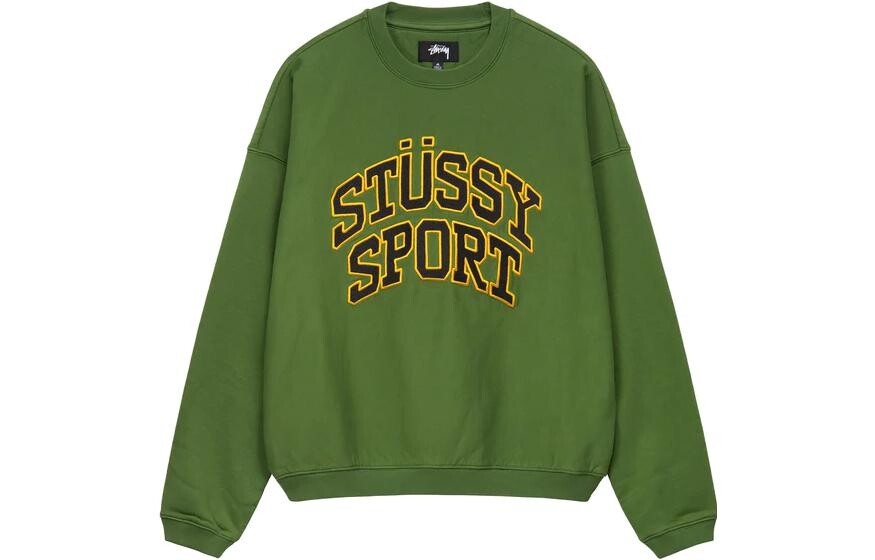 

Спортивный Свободный Оверсайз Экипаж Stussy, зеленый