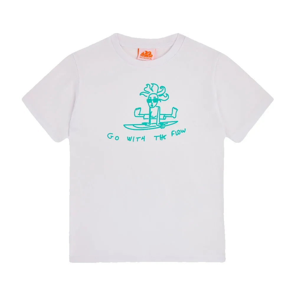 

Футболка Sundek Go with the flow print, белый