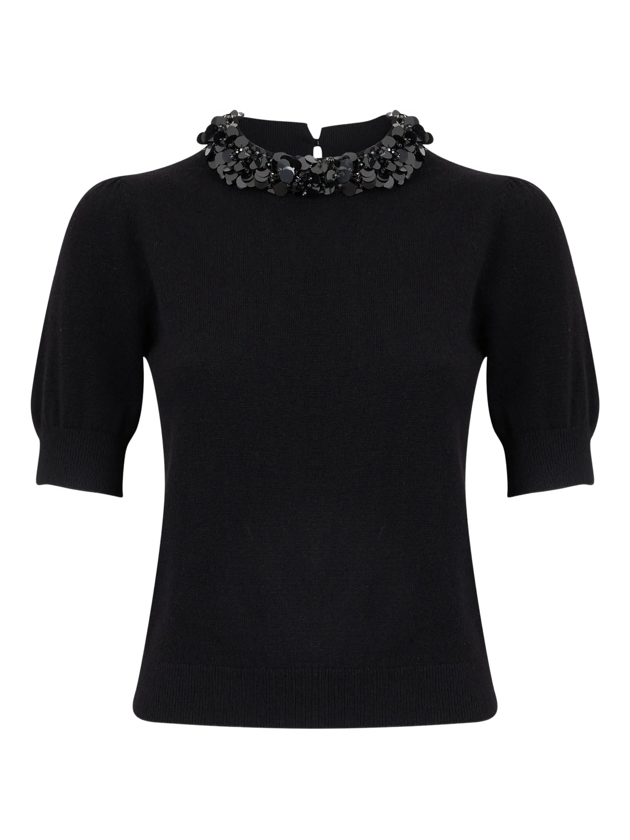 

Трикотажный топ Liv с вышивкой Ulla Johnson, черный