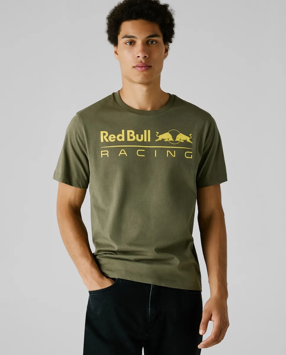 

Футболка мужская с коротким рукавом и печатным логотипом Pepe Jeans, военный зеленый