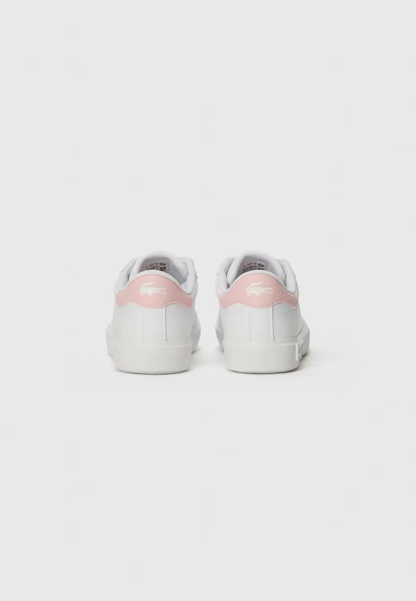 Кроссовки powercourt унисекс Lacoste, White/Light Pink — фото 3