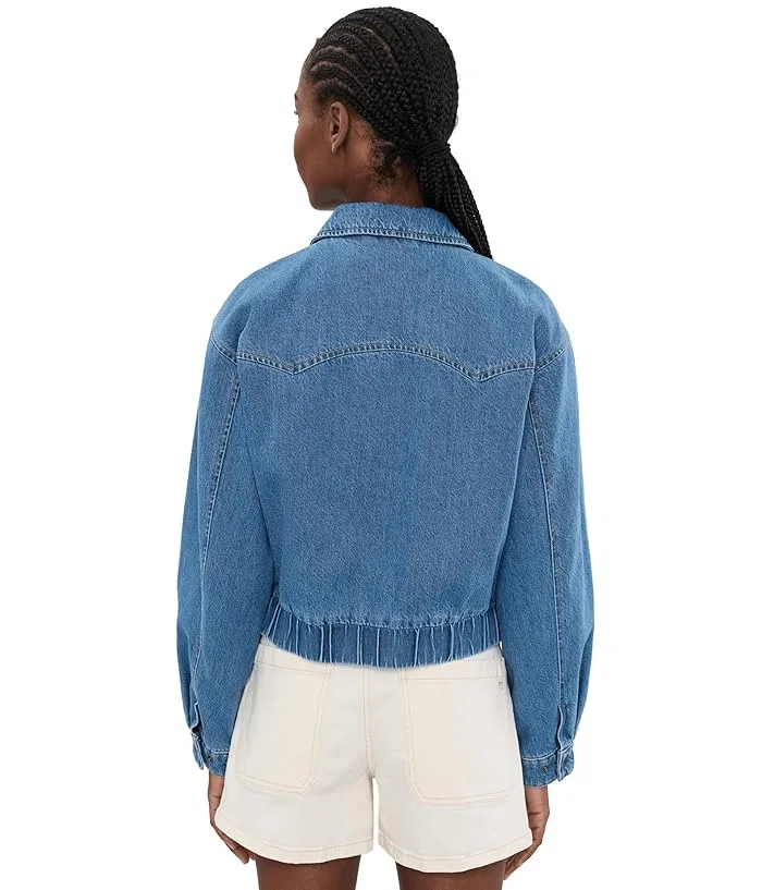 Куртка джинсовая Western Denim Bomber Levi's, Medium Wash Denim — фото 4