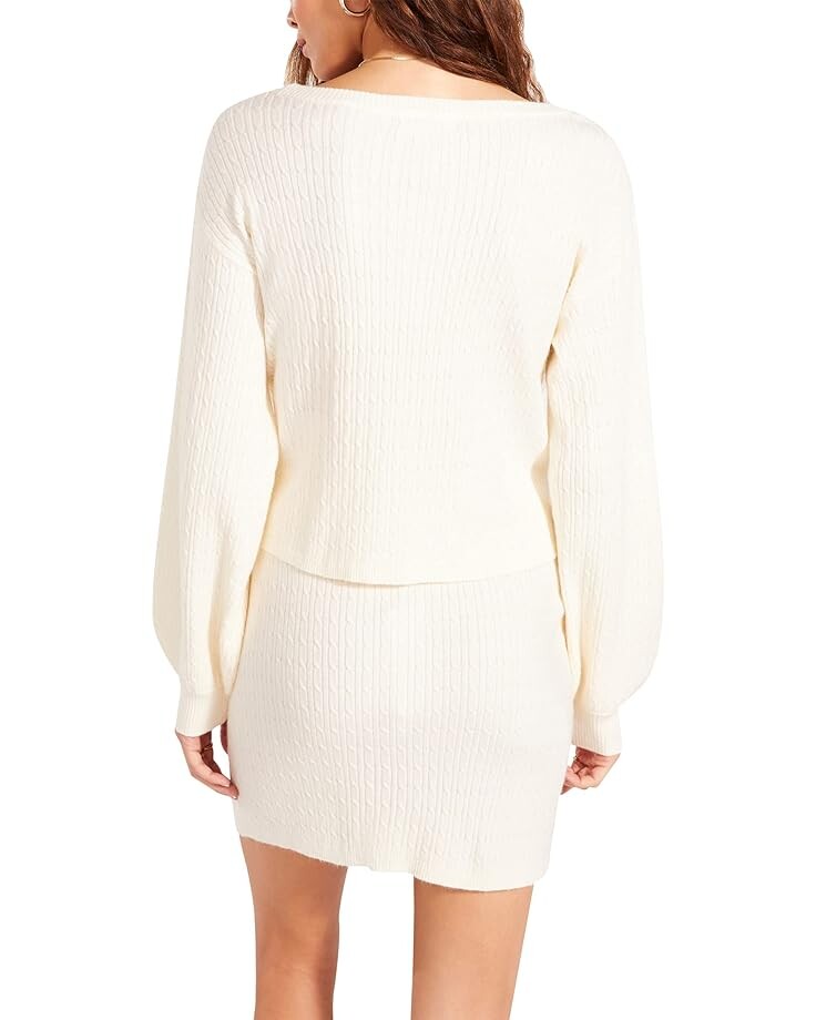 

Свитер Steve Madden Cable Vision Top, слоновая кость