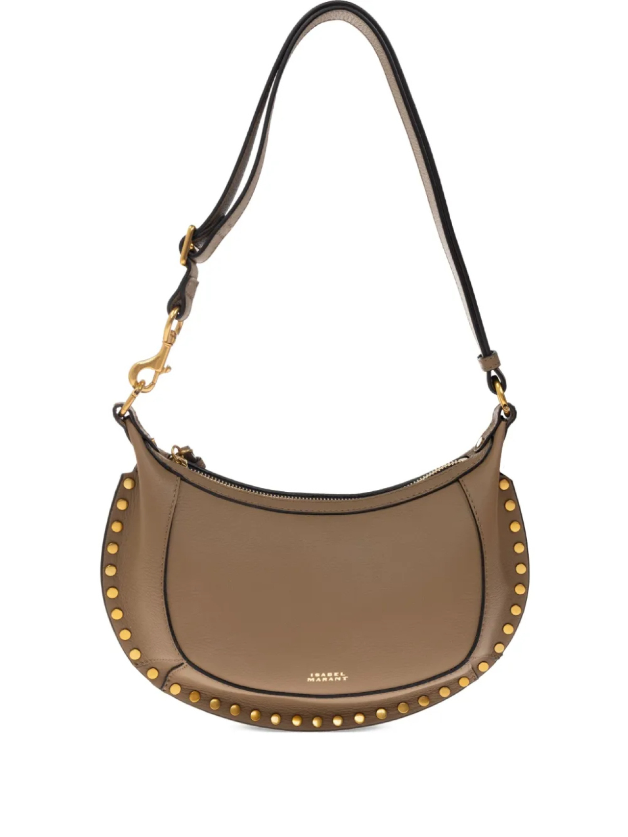 

ISABEL MARANT Сумка через плечо Oskan в форме полумесяца с заклепками, зеленый