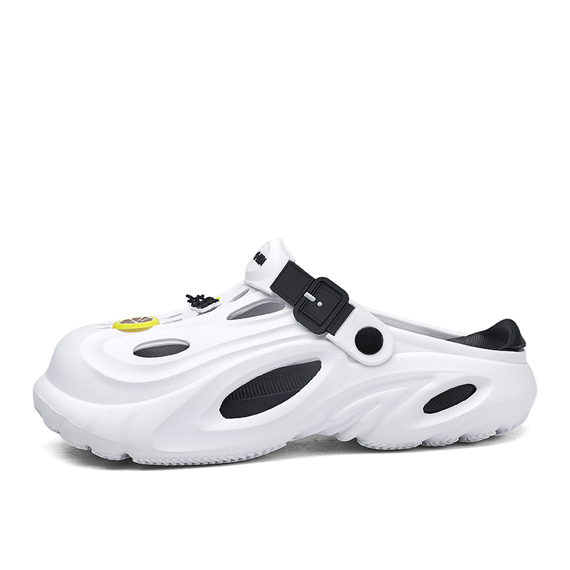 

NANJIREN Клоги мужские бело-черные, цвет White Black