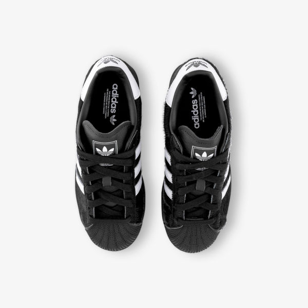 Кроссовки низкие Adidas Superstar II с логотипом, черный / белый — фото 2