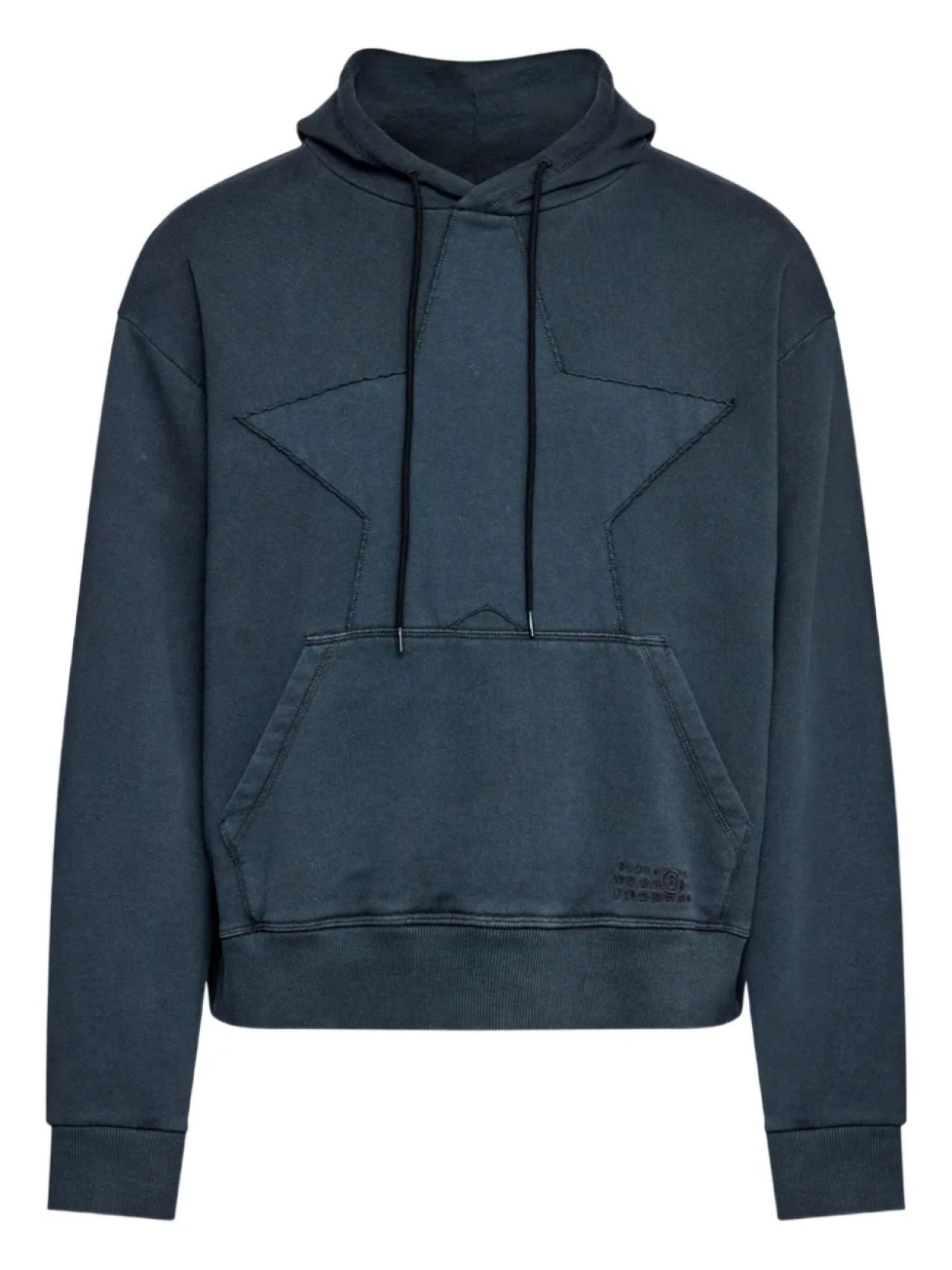

MM6 Maison Margiela худи с вышивкой, синий