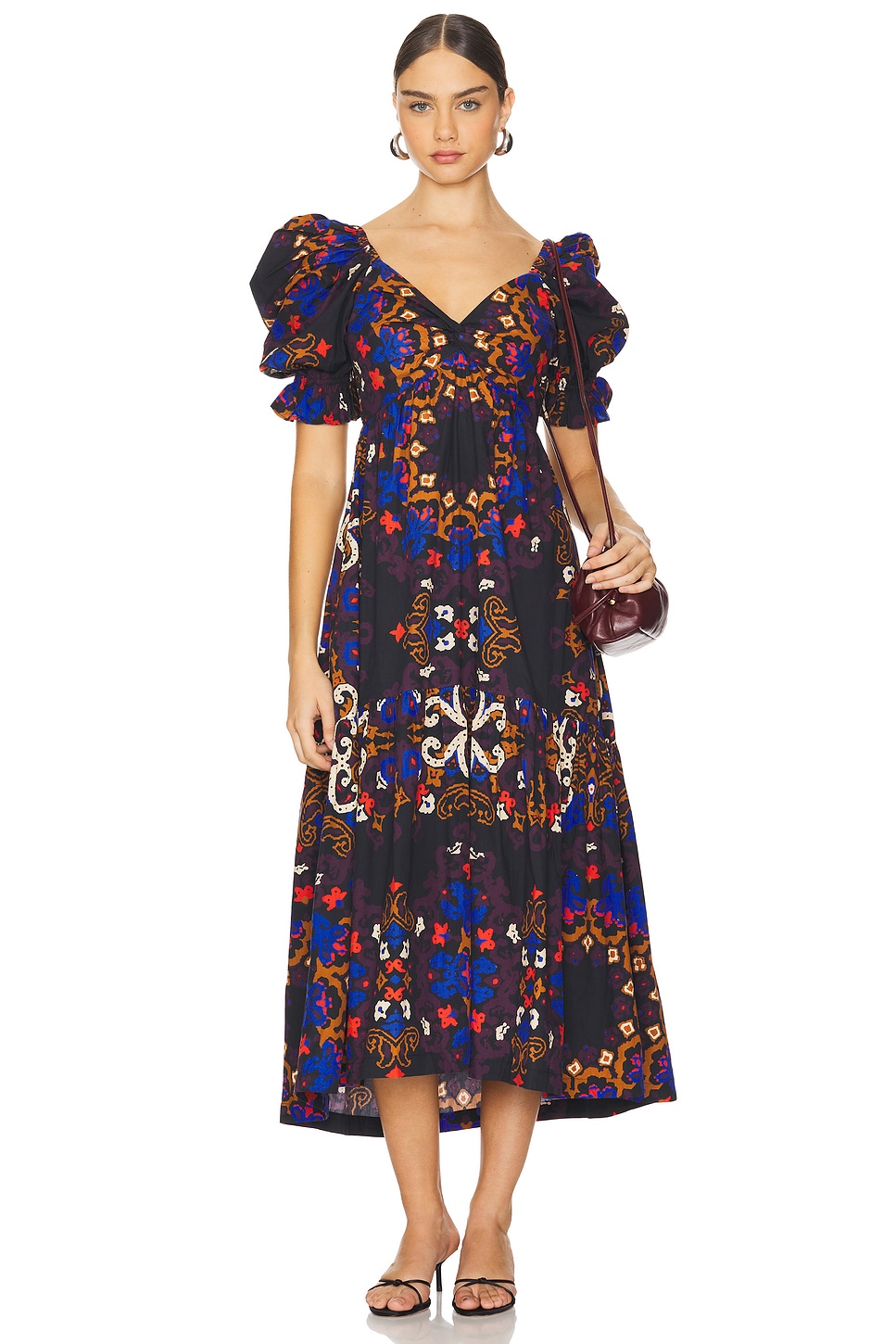 

Платье jewel длиной до щиколотки Cleobella, цвет venezia print