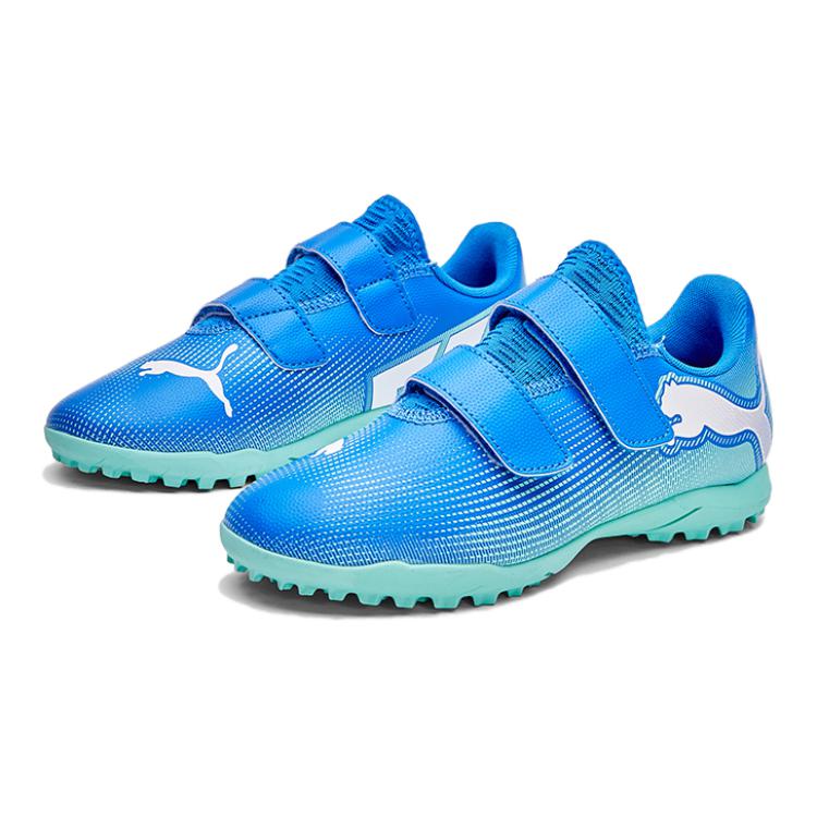 FUTURE 7 PLAY Низкие Детские Футбольные Бутсы Синие Детские PUMA — фото 2