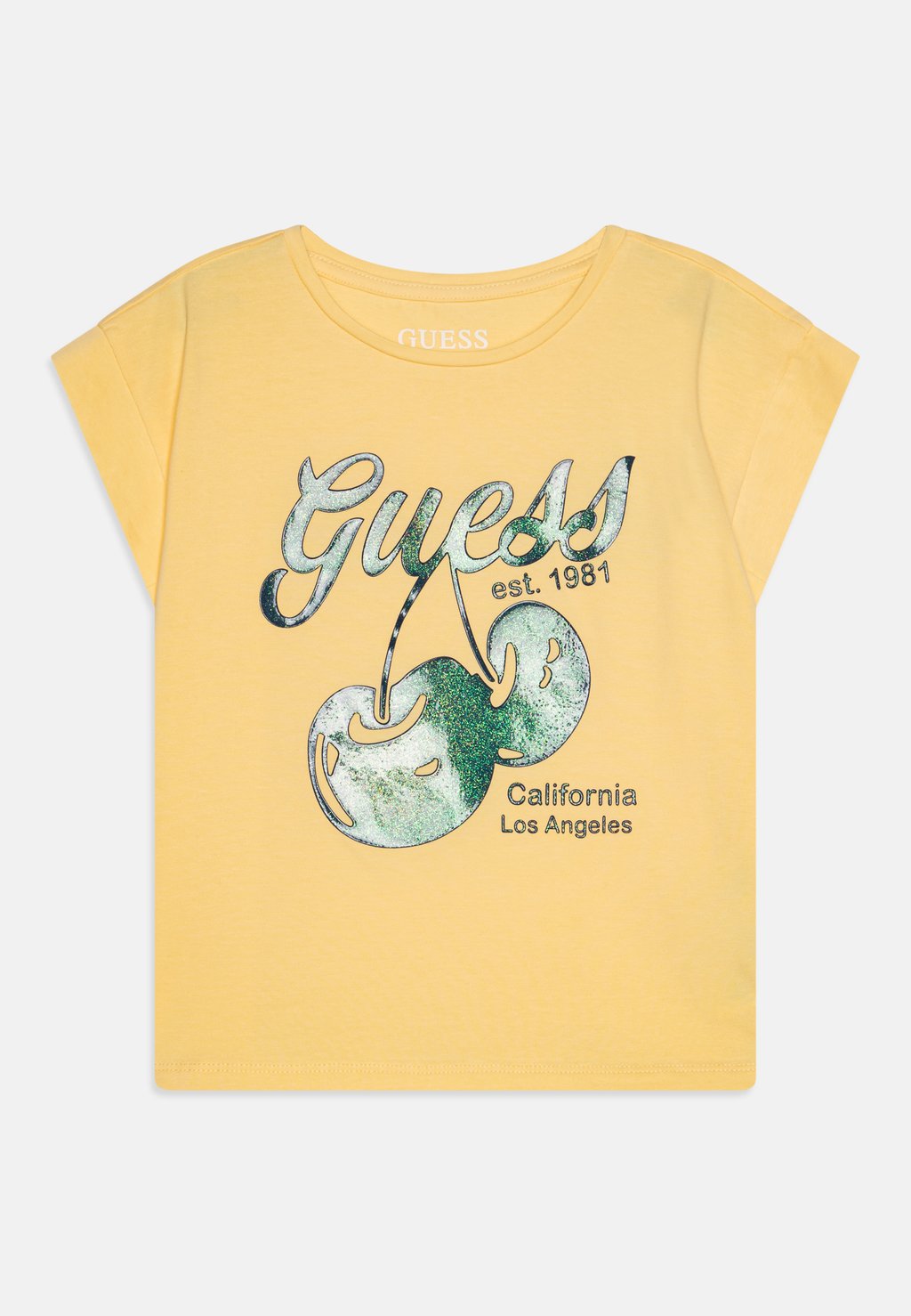 

Футболка с принтом JUNIOR MIDI Guess, желтый