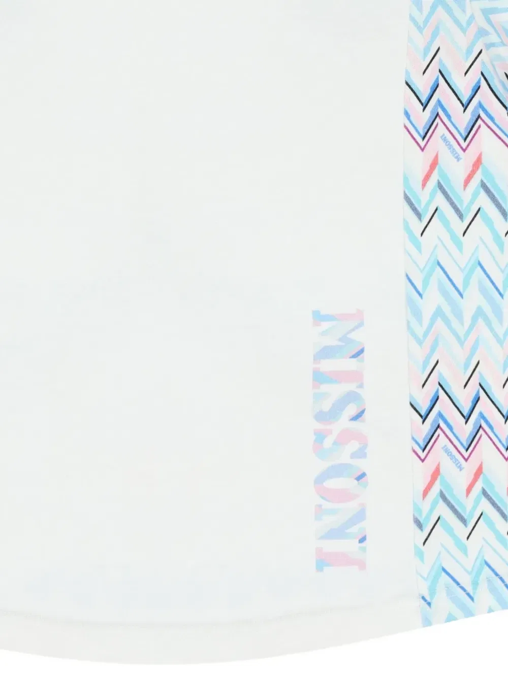 Футболка с узором зигзаг Missoni Kids, белый — фото 3