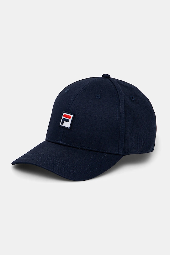 

Хлопковая кепка с козырьком Fila, темно-синий