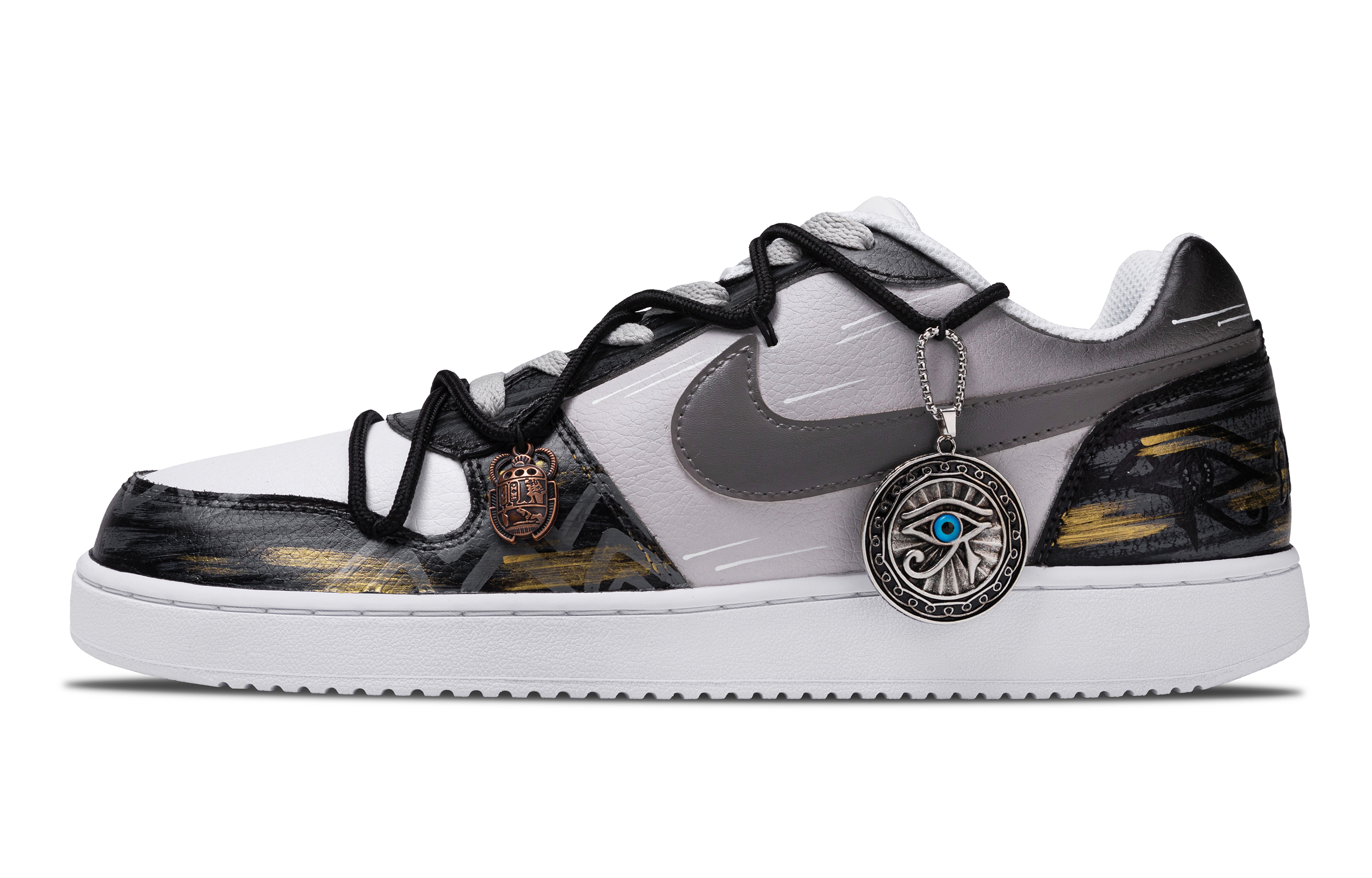 

Nike Низкие противоскользящие кроссовки для скейтбординга EBERNON Mystic Realm, мужские, черно-коричневые