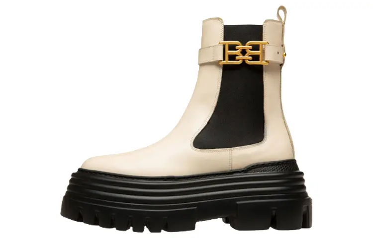 Ботинки Челси женские белые Bally