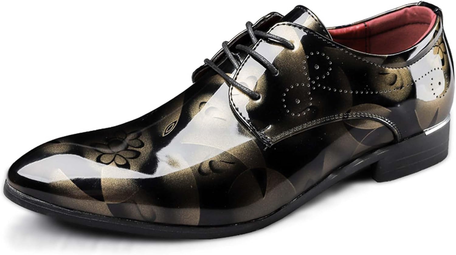 

Мужские повседневные кожаные туфли DZBAJRQM, деловые офисные туфли, удобные лоферы, модные классические туфли для вечеринок и танцев, мужская обувь больших размеров, US размер 4,5-16, золотой