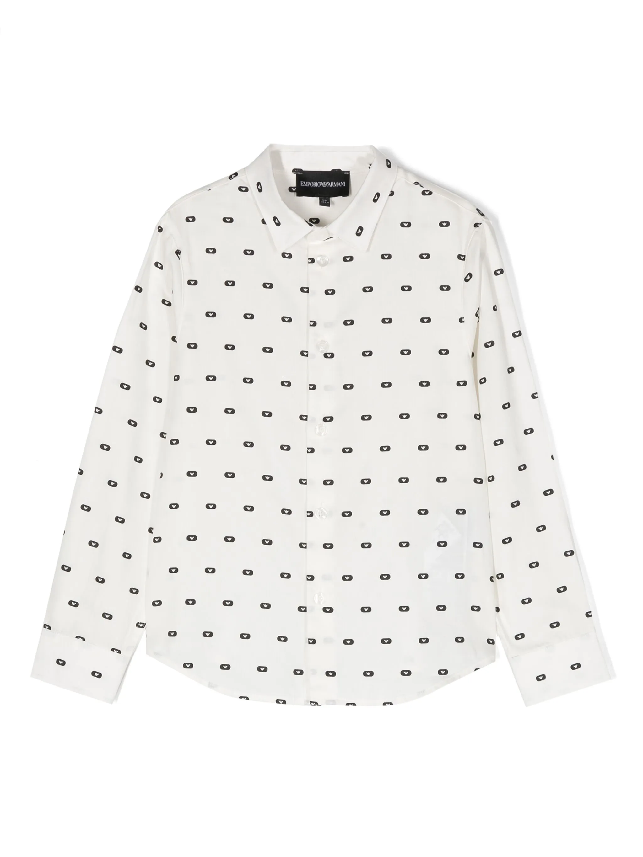 

Рубашка с логотипом Emporio Armani Kids, белый