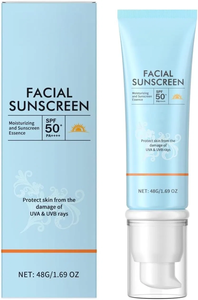 Солнцезащитный крем для лица SPF 50+ Skin Aqua Block Soap Off 45 г, голубой Generic