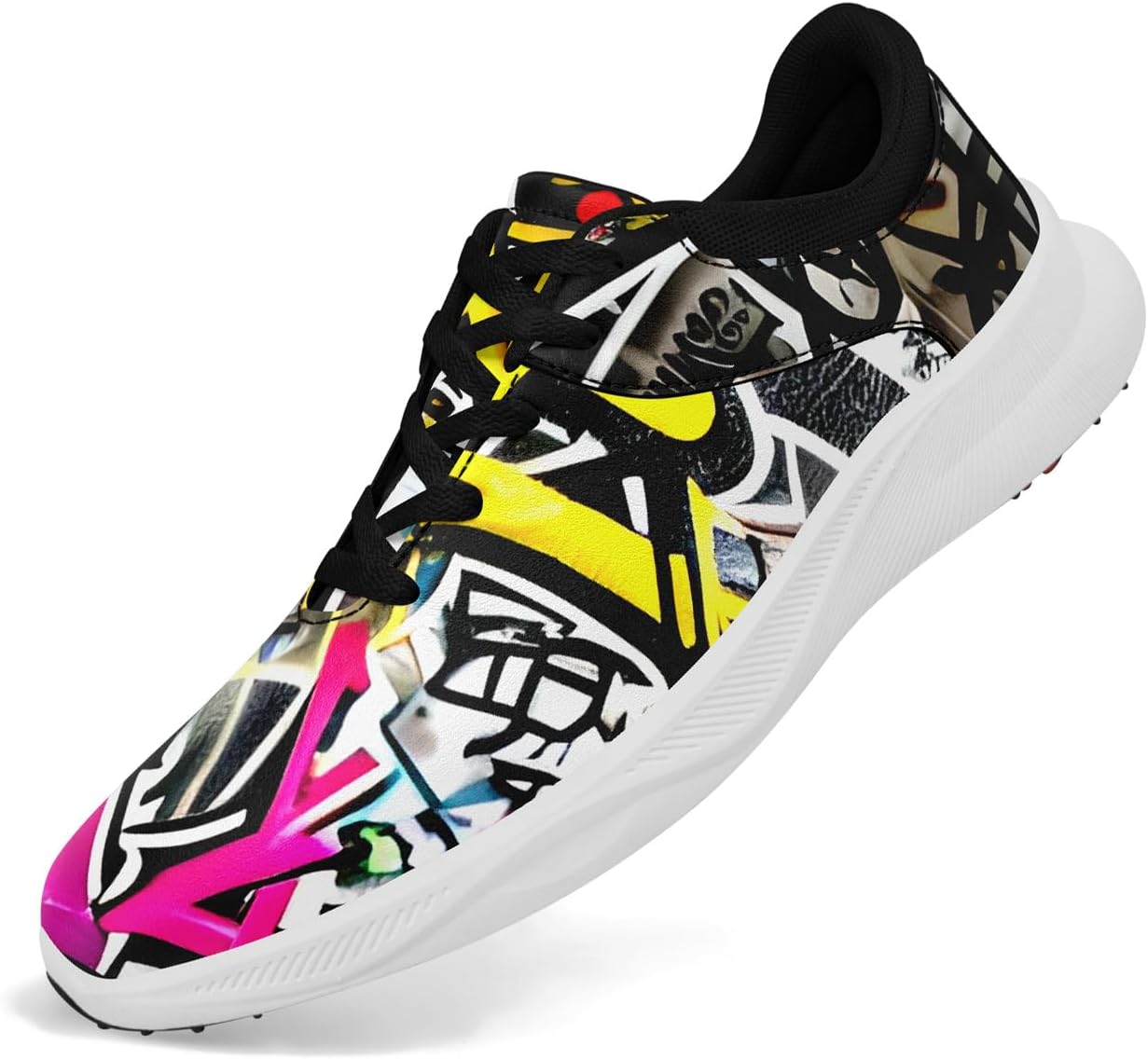 

Гольф-кроссовки Graffiti для мужчин и женщин, без шипов, водонепроницаемые, широкие, наружная воздушная подошва, уличные, противоскользящие, удобные спортивные обувь Coolcustomize, розовый