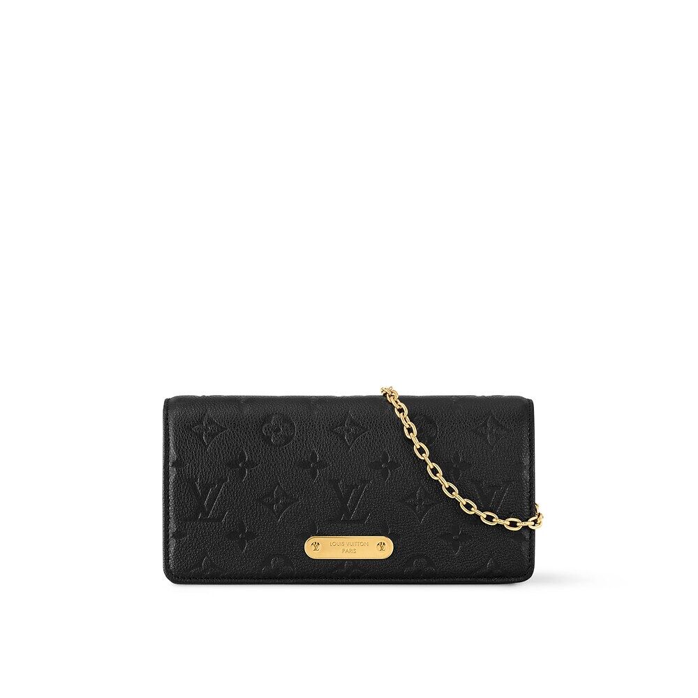 

Кошелек на цепочке Лилия Louis Vuitton, черный