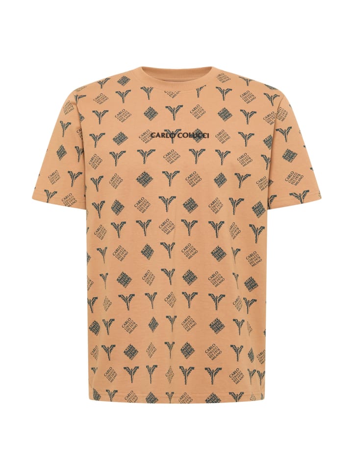 

Футболка Falchi коричневого цвета Carlo Colucci, Коричневый, Футболка Falchi коричневого цвета Carlo Colucci