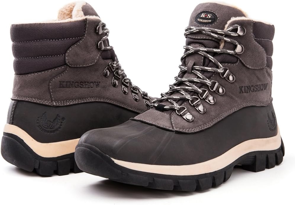 

Мужские рабочие снежные ботинки kingshow 1705, серый