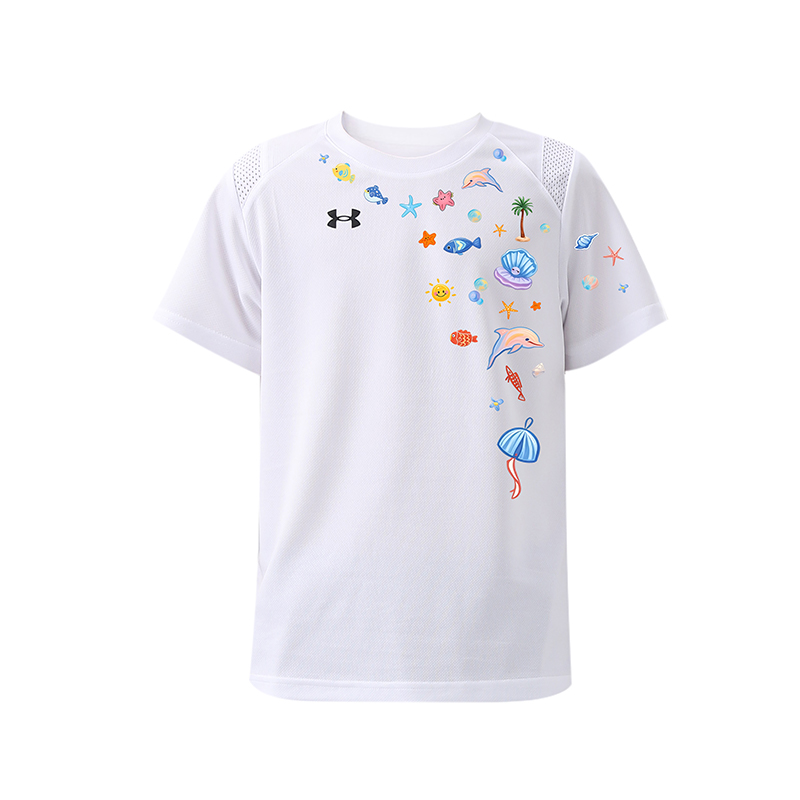 

Футболка с коротким рукавом Quick Dry детская Under Armour, белый