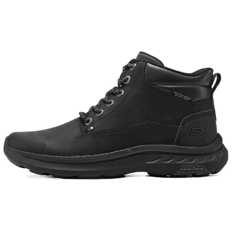 

Skechers Мужские повседневные туфли MENS USA, черные, с высоким берцем